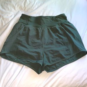 Green Lululemon shorts